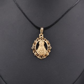 Colgante Virgen del Rocío oro 18k