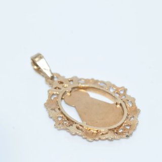 Colgante Virgen del Rocío oro 18k