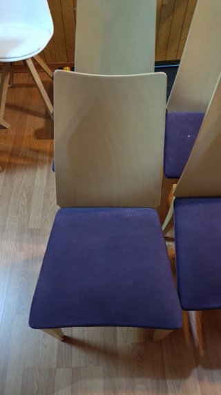 Conjunto de 6 sillas de comedor de madera