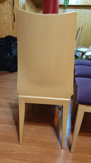 Conjunto de 6 sillas de comedor de madera