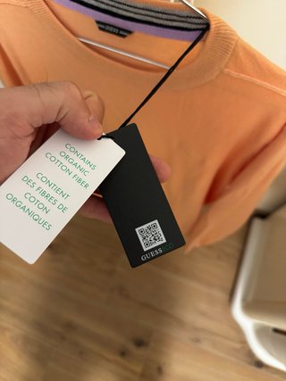 Maglia Guess Salmone Manica Lunga Leggera