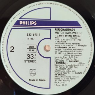 Vinilo Milton Nascimento - Personalidade