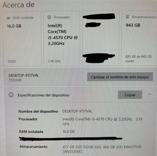 PC Gaming Blanco con Luces LED (mando incluido)