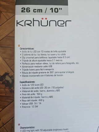 Trípode Aro de Luz LED