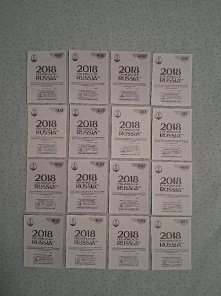 16 Cromos Mundial Rusia 2018 - Corea y México