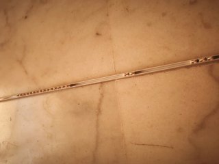 Barra per tende in alluminio da 170 cm con ganci