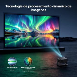Proyector 1080P WiFi 6 Compatible Netflix