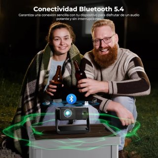 Proyector 1080P WiFi 6 Compatible Netflix