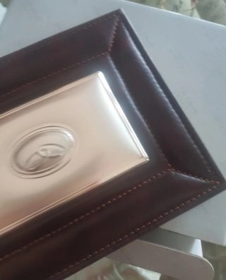 Album fotografico pelle e argento
