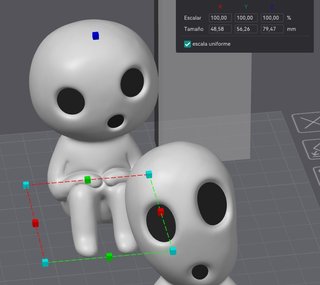 3D Ghibli Kodamas 6 Figuras Fotoluminiscentes