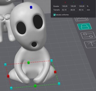 3D Ghibli Kodamas 6 Figuras Fotoluminiscentes