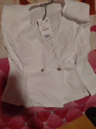Camisa blanca mujer talla S nueva
