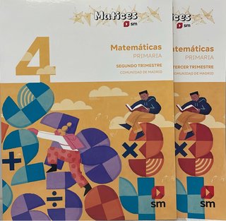 Matemáticas. 4 Primaria. Trimestres. Matices.