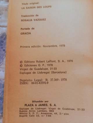 La epoca de los lobos las columnas del cielo