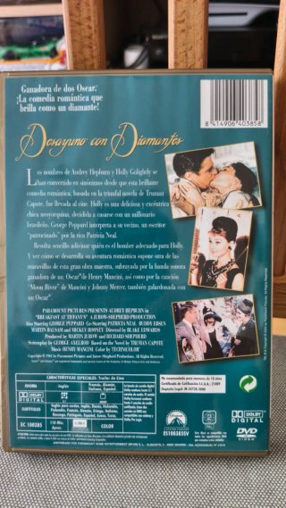 Desayuno con diamantes DVD Audrey Hepburn