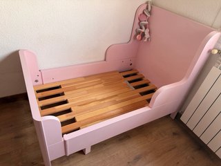 Cama infantil rosa IKEA