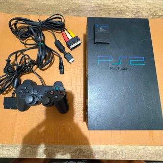 PS2 Fat + 10 juegos, mando y memory card