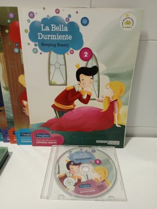 6 Cuentos y DVDs Bilingües Español-Inglés