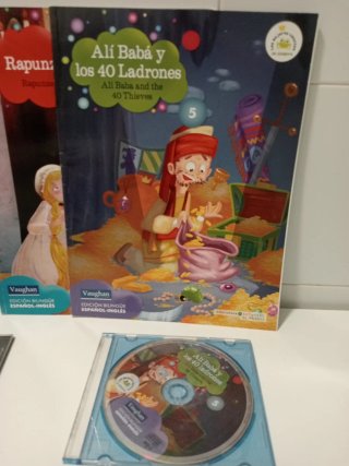 6 Cuentos y DVDs Bilingües Español-Inglés