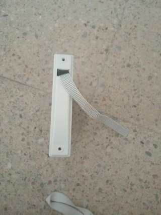 Recogedor de persiana blanco