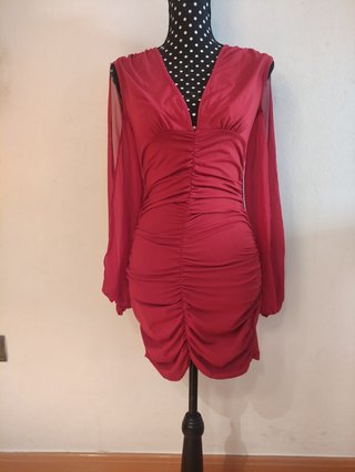 Vestido fiesta/graduación granate