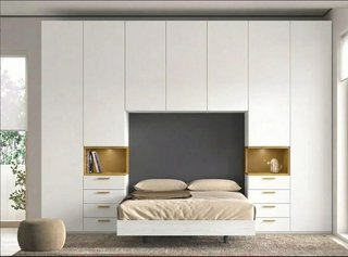 DORMITORIO PUENTE DE MATRIMONIO CON ARMARIOS Y CA