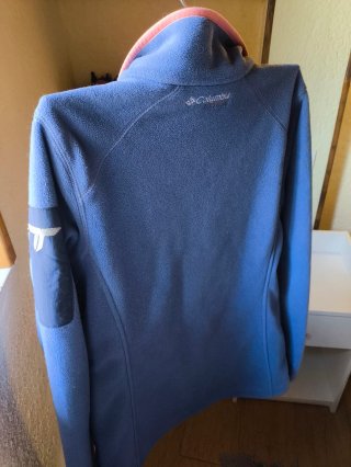 Forro Polar Mujer Columbia Azul y coral