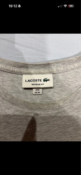 Camiseta Lacoste Gris Talla M