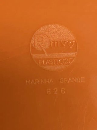 Conjunto 2 Caixas Plásticas Laranja Vintage