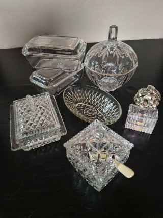 Collezione 7 Pezzi Cristallo/Vetro Pregiato