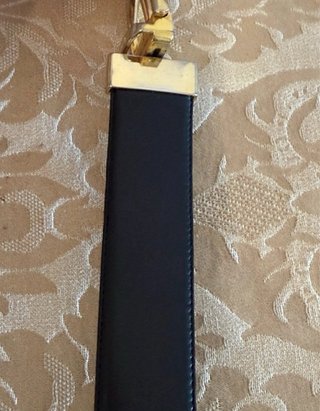Cinturón Olimpo Negro/Marrón Hebilla Dorada