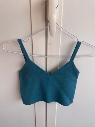 Top tirantes Mocca azul turquesa talla única