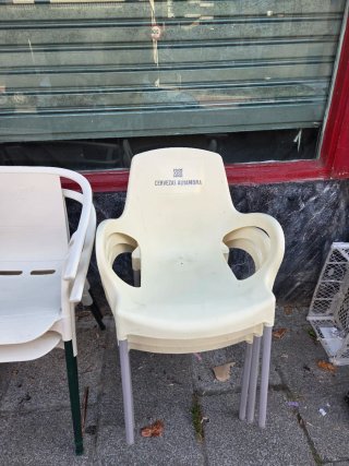 Lote 9 Sillas Bar Plástico