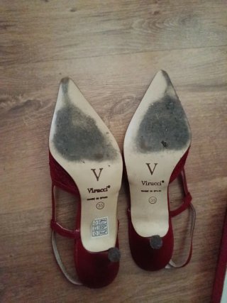 Zapatos de fiesta Virucci granate talla 35