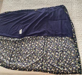 Falda Surkana floral azul