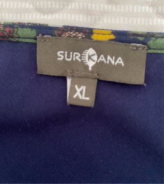 Falda Surkana floral azul