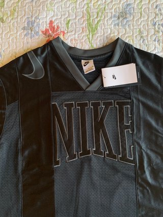 Nike Street Oversized Graphic Mesh Jersey black