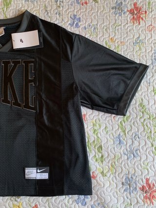 Nike Street Oversized Graphic Mesh Jersey black