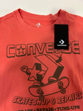 Camiseta Converse Skate Shop & Repairs Roja