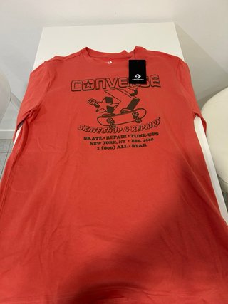 Camiseta Converse Skate Shop & Repairs Roja