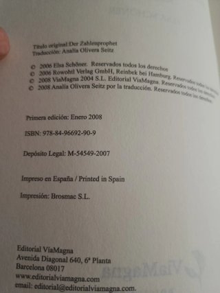 El profeta de los números novela histórica