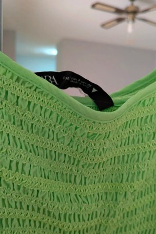 Vestido Zara verde