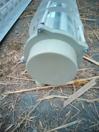 2 Luces LED Jardín Tubo Protector