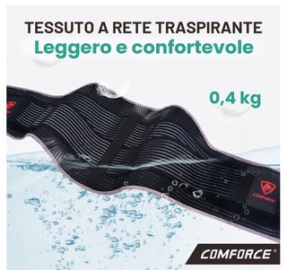Fascia Lombare Supporto Schiena 6 supporti ernia
