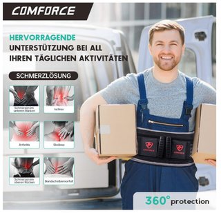 Fascia Lombare Supporto Schiena 6 supporti ernia