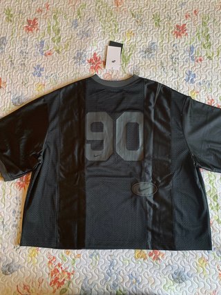 Nike Street Oversized Graphic Mesh Jersey black