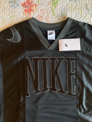 Nike Street Oversized Graphic Mesh Jersey black