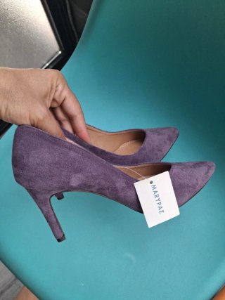 Zapatos de tacón morados nuevossss