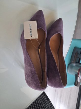 Zapatos de tacón morados nuevossss