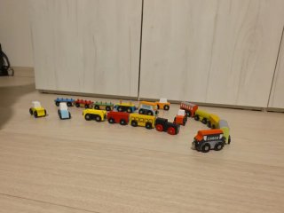 Piezas de madera para circuito de tren